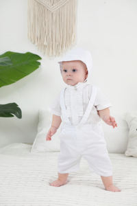Nimble BOYS Baptême Bébé Garçon Robe De Baptême Ivoire Satin Occasion Spéciale En Gros Bébé Vêtements - Product Image 5