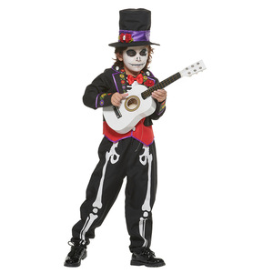Disfraz <span class=keywords><strong>de</strong></span> Halloween <span class=keywords><strong>2022</strong></span> al por mayor, traje nacional <span class=keywords><strong>de</strong></span> México para <span class=keywords><strong>el</strong></span> Día <span class=keywords><strong>de</strong></span> <span class=keywords><strong>Muertos</strong></span>, cosplay, fiesta <span class=keywords><strong>de</strong></span> carnaval, disfraz <span class=keywords><strong>de</strong></span> traje negro para niño, anime - Product Image 3