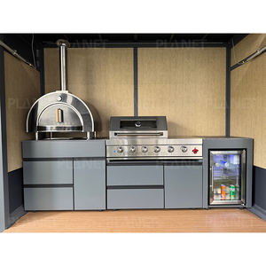 Edelstahl-Außenküchenschrank Modernes Design Komplettes Grill-Set Küchenschränke Langlebig - Product Image 3
