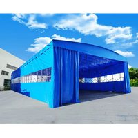Tente de stockage temporaire pour exposition sportive, abri en PVC imperméable avec structure en acier de haute qualité, ouverture et fermeture électriques