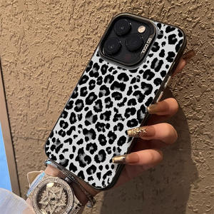 Nero bianco leopardo UV stampa materiale PC <span class=keywords><strong>Cover</strong></span> custodia per telefono antiurto per <span class=keywords><strong>iPhone</strong></span> 16 <span class=keywords><strong>Pro</strong></span> <span class=keywords><strong>Max</strong></span> 15 Plus 17 14 13 <span class=keywords><strong>Pro</strong></span> 12 Mini <span class=keywords><strong>11</strong></span> - Product Image 4