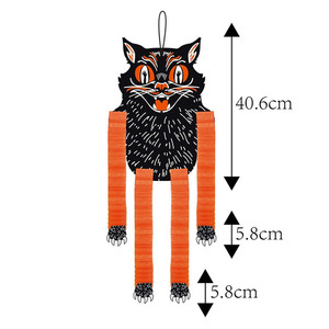 2025 <span class=keywords><strong>Halloween</strong></span> <span class=keywords><strong>Halloween</strong></span> fête maison boîte de nuit Bar suspendus papier décorations murales <span class=keywords><strong>citrouille</strong></span> sorcière chat squelette suspendus pendentifs - Product Image 2