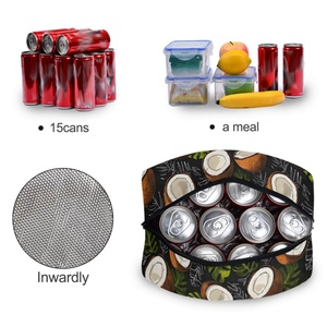 Hawaiian Life Stylish Lunch Bag Naupaka Flower Custom Design Insulation Thermal Tote Cooler Lunch Bag for Picnic Office Worker - Product Image 4