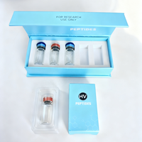 Caja de Embalaje para Viales de Péptidos con Logotipo Personalizado, Caja de Cartón Magnética Negra Mate para Impresión de Cajas de Péptidos de 3 ml, 5 ml y 10 ml