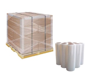 Transparent Pe <strong>Pallet</strong> Wrap Manual Stretch Film With Extended Core Industrial Strength Moving <strong>Wrapping</strong> <strong>Plastic</strong> Roll - Product Image 1