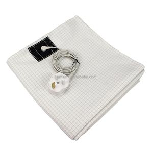 Lenzuolo Antistatico ESD con 10% Fibra d'Argento e 90% Fibra di Cotone per un Sonno Migliore e Protezione dalle Radiazioni EMF - Product Image 1