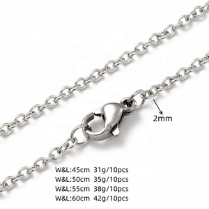 Collar <span class=keywords><strong>de</strong></span> Cadena <span class=keywords><strong>de</strong></span> Acero Inoxidable Joyería <span class=keywords><strong>de</strong></span> <span class=keywords><strong>Alta</strong></span> <span class=keywords><strong>Calidad</strong></span> Chapado en Oro <span class=keywords><strong>de</strong></span> 18K con PVD Resistente al Agua y Sin Deslustre Collar <span class=keywords><strong>de</strong></span> Cadena Sencilla - Product Image 2