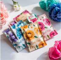 Sachet d'échantillon cosmétique en feuille thermoscellée Sachet d'échantillon de crème Emballage de sachets d'échantillon en papier kraft blanc biodégradable