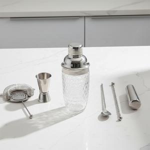 स्टेनलेस स्टील ढक्कन बारटेंडर कॉकटेल पीने मार्टिनी रम वोदका शेकर मिक्सर ग्लास शेकर - Product Image 3