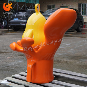 Ba chiều cửa đầu nhà hàng trang trí hình ảnh hoạt hình điêu khắc của sợi thủy tinh bia nhựa thủ công - Product Image 4