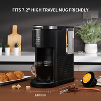Cafetière K Cup Pod glacée et chaude pour machine à café K Cup et capsule moulue