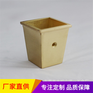 Nuoyi Zinc Alloy Foot Covers T0052 Square Plated Furniture Leg <b>Protectors</b> For <b>Table</b> Chair Home Decor - Product Image 2