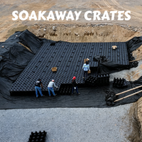 Caisse d'infiltration souterraine modulaire en polypropylène robuste pour eaux pluviales et stockage d'eau