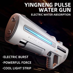 Venta al por mayor de juguete al aire libre potente automático de disparo continuo recargable pistola de chorro de luz pistola de agua eléctrica para la playa de vacaciones - Product Image 2