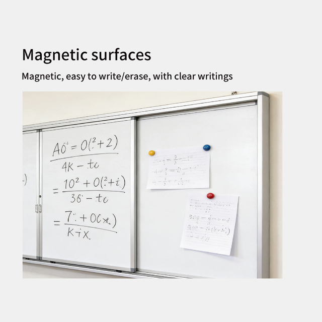 Sliding Magnetic Chalkboard Interactive Electronic Whiteboard for School Classroom