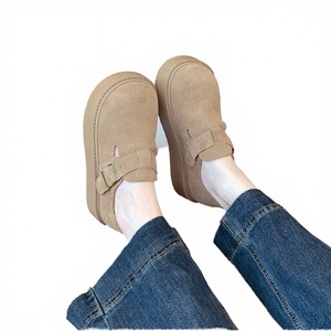 Sabots unisexes à semelle épaisse, mules en toile antidérapantes, confortables pour l'automne et l'hiver, chaussures décontractées pour hommes et femmes - Product Image 1