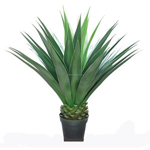 105CM 45 hojas alta planta suculenta Artificial <span class=keywords><strong>falso</strong></span> <span class=keywords><strong>Agave</strong></span> Sisal Bonsai Yucca plantas ornamentales con maceta para decoración de patio trasero - Product Image 5