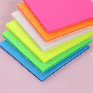 Nota It Post colore trasparente adesivi per indice in Pet Note adesive colore brillante blocco Note adesive 7.5*7.5cm