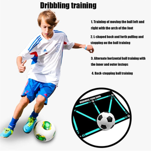 Tapis d'entraînement de football portable pour intérieur, taille et couleur personnalisables, matériau en caoutchouc durable antidérapant, facile à transporter, entraînement de vitesse pour adultes - Product Image 6