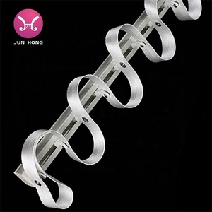 Estilo tradicional para el juego de rieles de cortina <span class=keywords><strong>Silent</strong></span> <span class=keywords><strong>Gliss</strong></span>, extrusión de aluminio del fabricante, diseño de pliegue ondulado en S - Product Image 4