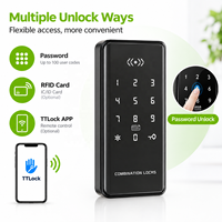 Serrure de cabinet intelligente, clavier numérique, mot de passe, serrure de casier électronique, entrée sans clé, serrure de porte de tiroir avec carte RFID, application TTlock en option