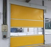 Puerta Enrollable de PVC Moderna y Resistente al Viento de Alta Velocidad para Hogar, Garaje, Patio, Jardín, Cobertizo, Granja, Patio Trasero, Centro Comercial, Uso Comercial en Interiores/Exteriores