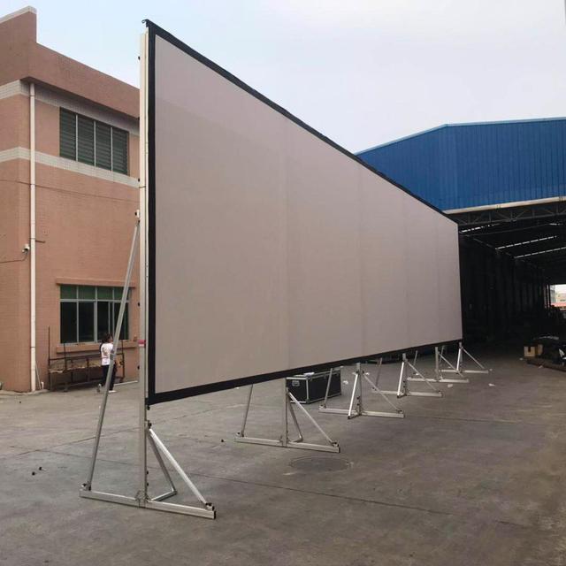 11*6M Big Size Front Projection Fast Fold Projection Screen Outdoor Movie Projection Screen