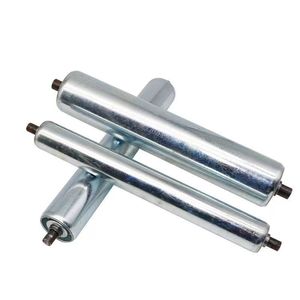 Srollmart Customizable 12/15/20/25mm Carbon Steel Gravity Galvanized <strong>Conveyor</strong> <strong>Roller</strong> PVC Rubber Pallet 50kg Load Capacity 1 Year - Product Image 5
