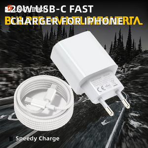 Cargador USB-C PD de 20W de Alta Calidad con Cable, Adaptador de <span class=keywords><strong>Carga</strong></span> Rápida Gan <span class=keywords><strong>para</strong></span> <span class=keywords><strong>iPhone</strong></span> 15 14 13 12 <span class=keywords><strong>11</strong></span> - Product Image 3