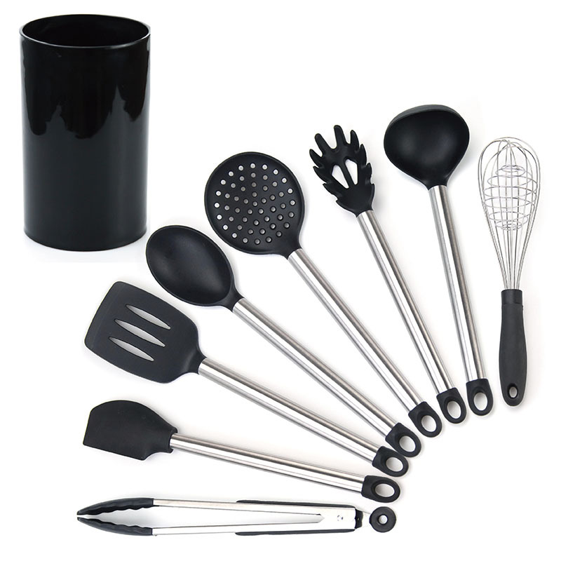 black 8pcs set with bucket