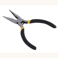 Pince à bec effilé mini de 5 pouces en acier au chrome-vanadium, coupe-fil ergonomique, jaune+noir, qualité industrielle et DIY, personnalisable