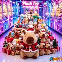 Peluches Capybara en gros à prix abordable, jouets en peluche de dessin animé, styles variés, peluches de récompense pour machine à griffes pour salle de jeux
