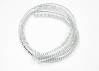 Tuyau flexible en PVC renforcé de fil d'acier spiralé, transparent, 1/4''-10'', haute pression, anti-UV, certifié CE ISO, léger