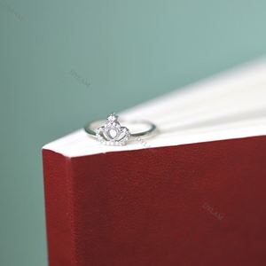 Dylam Silver Minimalist <b>Ring</b> Jewellery <b>Rings</b> Woman Citrine Bold <b>Turquoise</b> Bulk Silver Crown <b>Ring</b> for Girls - Product Image 5