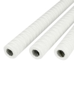 Cartouche filtrante DM 15'' 1μm à noyau en acier inoxydable, enroulée en fil |   Qualité industrielle pour la filtration de l'eau stérile et des récipients sous pression