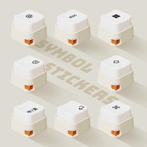 Veilleuse LED à bouton, lampe créative à lumière blanc chaud et intensité réglable avec autocollants DIY amusants pour la maison, le bureau et les chambres - Product Image 6