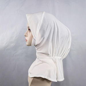 HZM-26013 <span class=keywords><strong>Bonnet</strong></span> intérieur uni pour femme musulmane, couvre-chef, couvre-<span class=keywords><strong>cou</strong></span> et menton, pour perte de cheveux, sous-hijab - Product Image 4