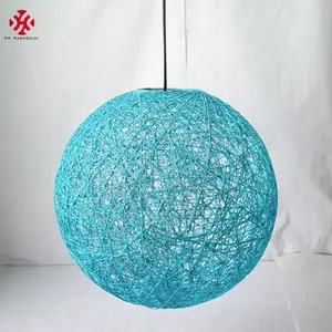 XH handmade woven paper string lantern durable decorative durable paper ball lamp shade pendent light