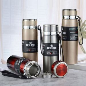 Bouteille d'eau isotherme portable en acier inoxydable 304 de 800 ml pour étudiants, sportifs et fitness, avec ouverture directe - Product Image 5