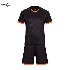 Seragam Sepak Bola EVELYN High-End European Cup Baru Bahan Spandex/Polyester Setelan Olahraga Pria Potongan Otomatis Layanan OEM - Product Image 5
