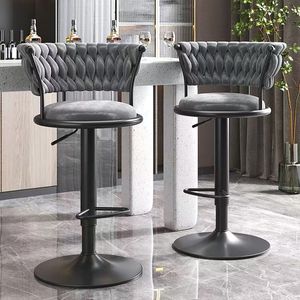 Bar Chair <b>and</b> Height <b>Stool</b> bar <b>Table</b> Can Be Raised <b>and</b> Lowered Light Luxury Backrest Fashionable <b>High</b>-end Household <b>High</b> <b>Stool</b> - Product Image 4