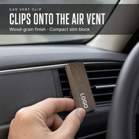 Diffuseur d'arômes en bois pour grille d'aération de voiture, logo personnalisé, désodorisant d'intérieur de voiture, vente en gros, fournisseur OEM ODM, marque privée