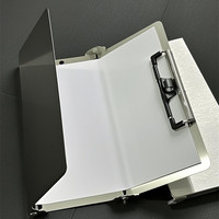 Porte-documents personnalisé en acier inoxydable 201/304, format A4/A5/A6/B5, pliable, pour écrire, clip pour menu, reçu, facture, pour bureau et restaurant