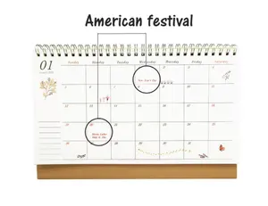 New Trend Design Paper Desk Calendar Advent Table Or Wall Calendar For Office Use Display Clock