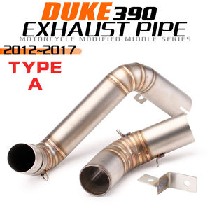 Para KTM DUKE 200 390 2012 2013 2014 2015 2016 Punta de Escape de Motocicleta Silenciador Tubo de Conexión Intermedia Slip-on - Product Image 2