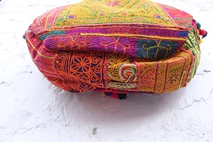 Sac Banjara de style Jaipuri, sac hobo vintage, sac ethnique brodé à la main, fermeture éclair, deux sangles, léger, imperméable, grande capacité - Product Image 5