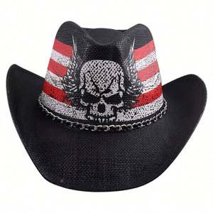 Sombrero Vaquero Clásico Ecológico con Ala Moldeable para Adultos, Unisex, para Viajes y Actividades al Aire Libre, para las Cuatro Estaciones - Product Image 3