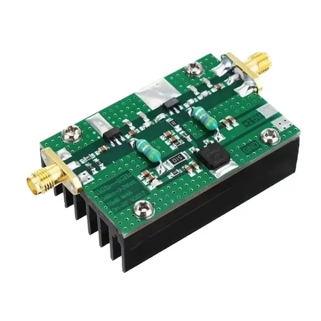 New 1MHz-1000MHZ 35DB 3W HF VHF UHF FM Transmitter Finish Board RF Power Amplifier For Ham Radio Linear Power Integrated