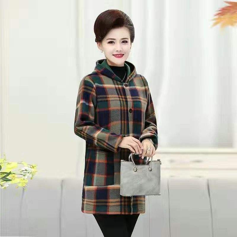 Une pièce en velours [vert armée] à capuche