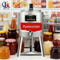 Cuve de stérilisation par lots pour jus et lait de soja, pasteurisateur professionnel de 100 litres pour blancs d'œufs